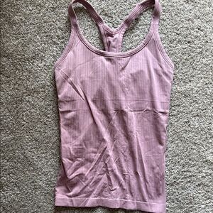 Women's Ebb to Street Pink Ribbed Tank Top Lululemon